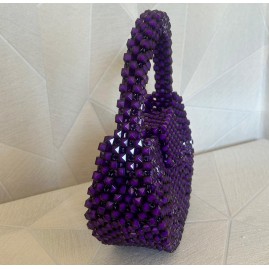 Chloe Spinelle Violetta - Sac de Soirée en Perles