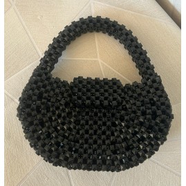 Handmade Beaded Bag Chloé negro