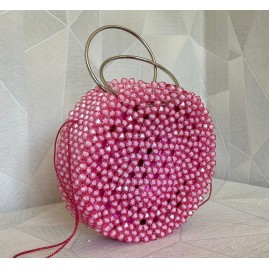 Aurora Rosa - Sac de Soirée en Perles
