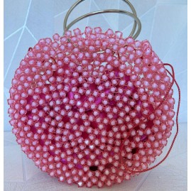 isadora Rosa - Sac de Soirée en Perles