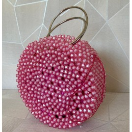 Aurora Rosa - Sac de Soirée en Perles