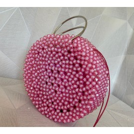 Aurora Rosa - Sac de Soirée en Perles