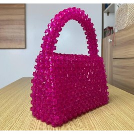 Sac en perle fait main perla Rosa