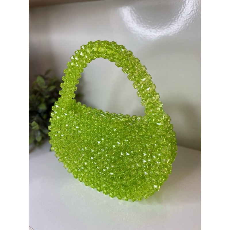 Handmade Beaded Bag Chloé Verda